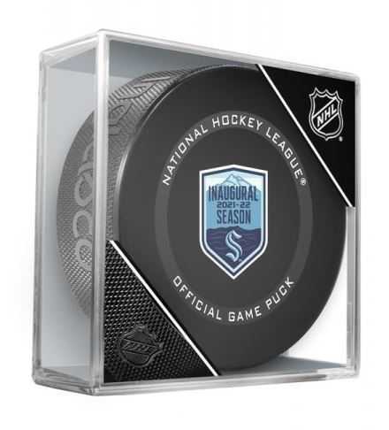 InGlasCo Fanúšikovský puk NHL Inaugural 2021-2022 Season Team Game Puck