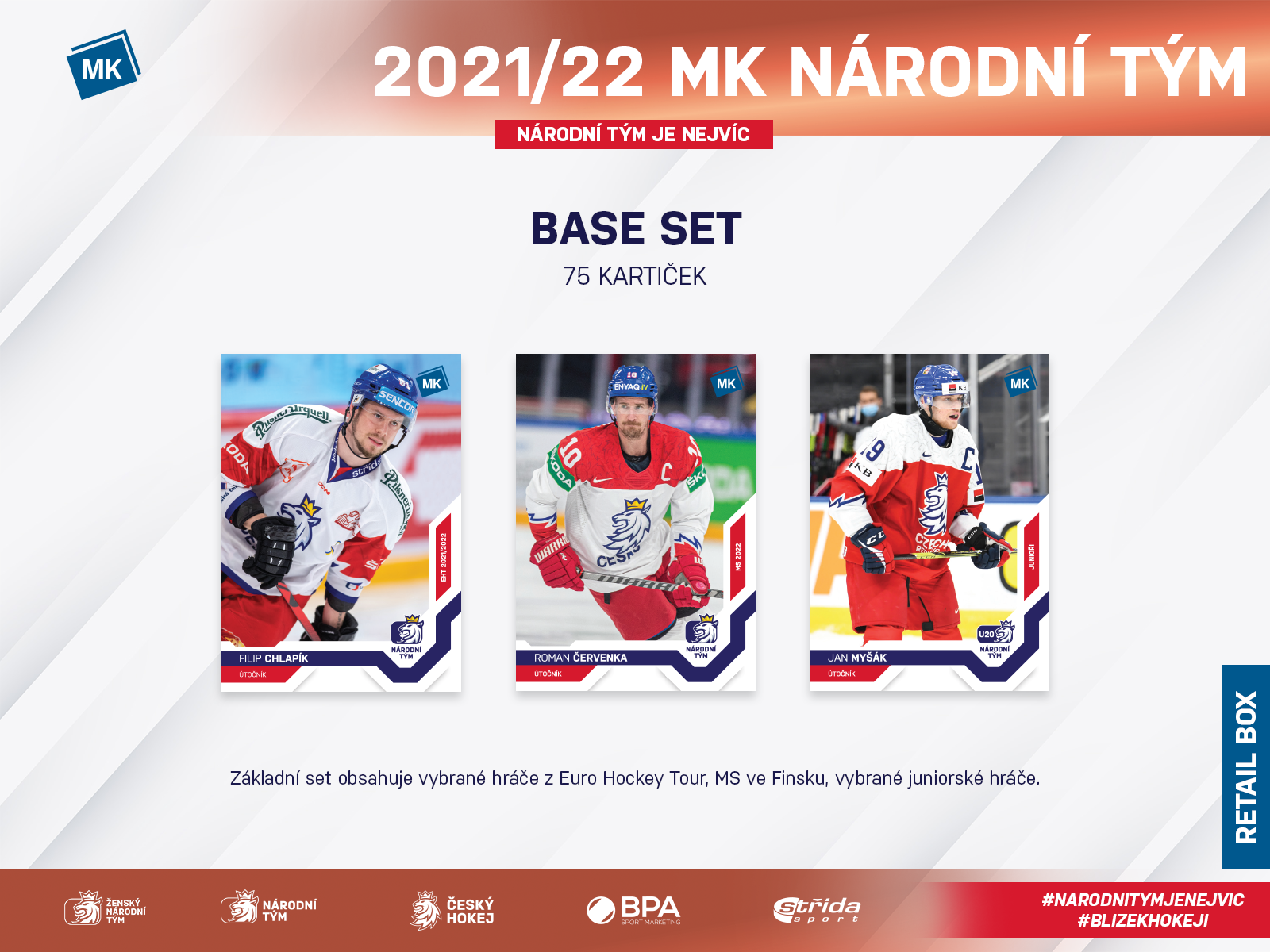 Moje Kartičky Hokejové kartičky Slovak Ice Hockey Team 2022 Blaster